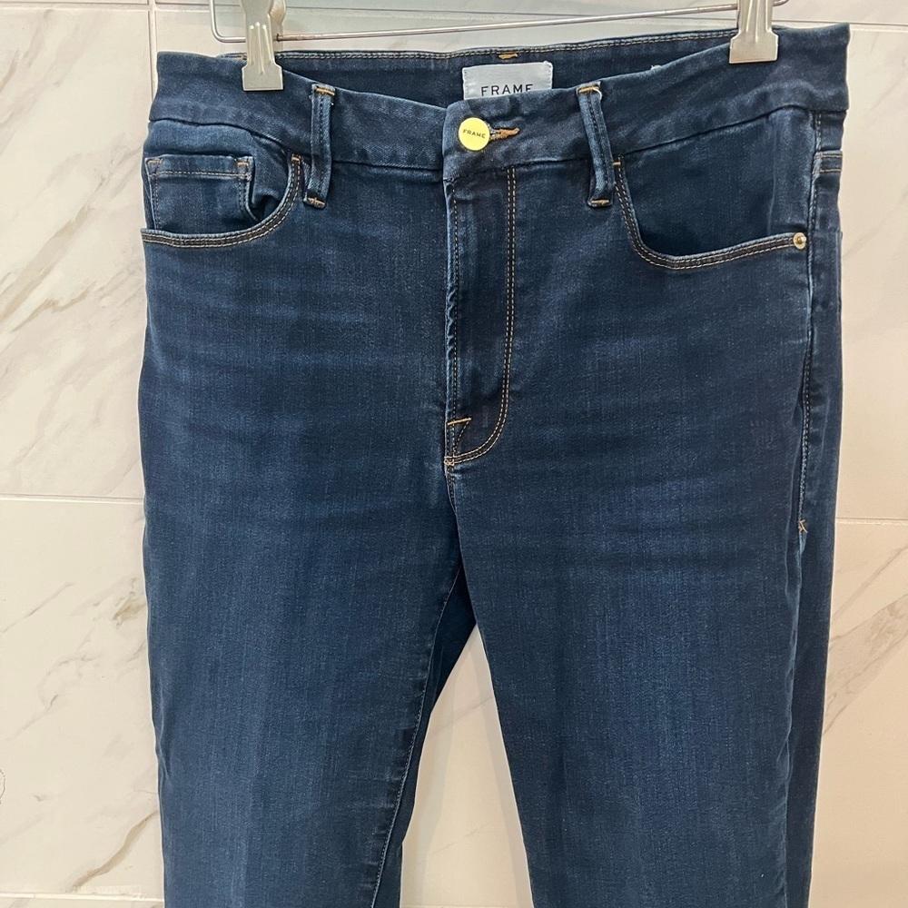 FRAME Women's Le Mini Boot Jeans in Glade - Picture 6 of 10